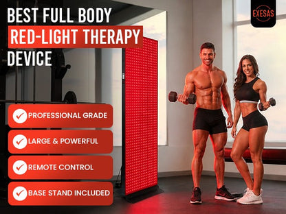 Full-Body Red and Near-Infrared LED Panel with Stand