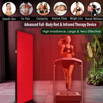 Full-Body Red and Near-Infrared LED Panel with Stand