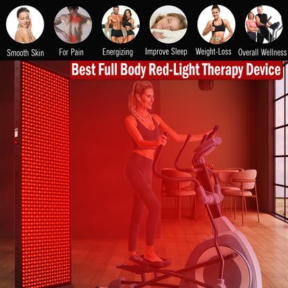 Full-Body Red and Near-Infrared LED Panel with Stand