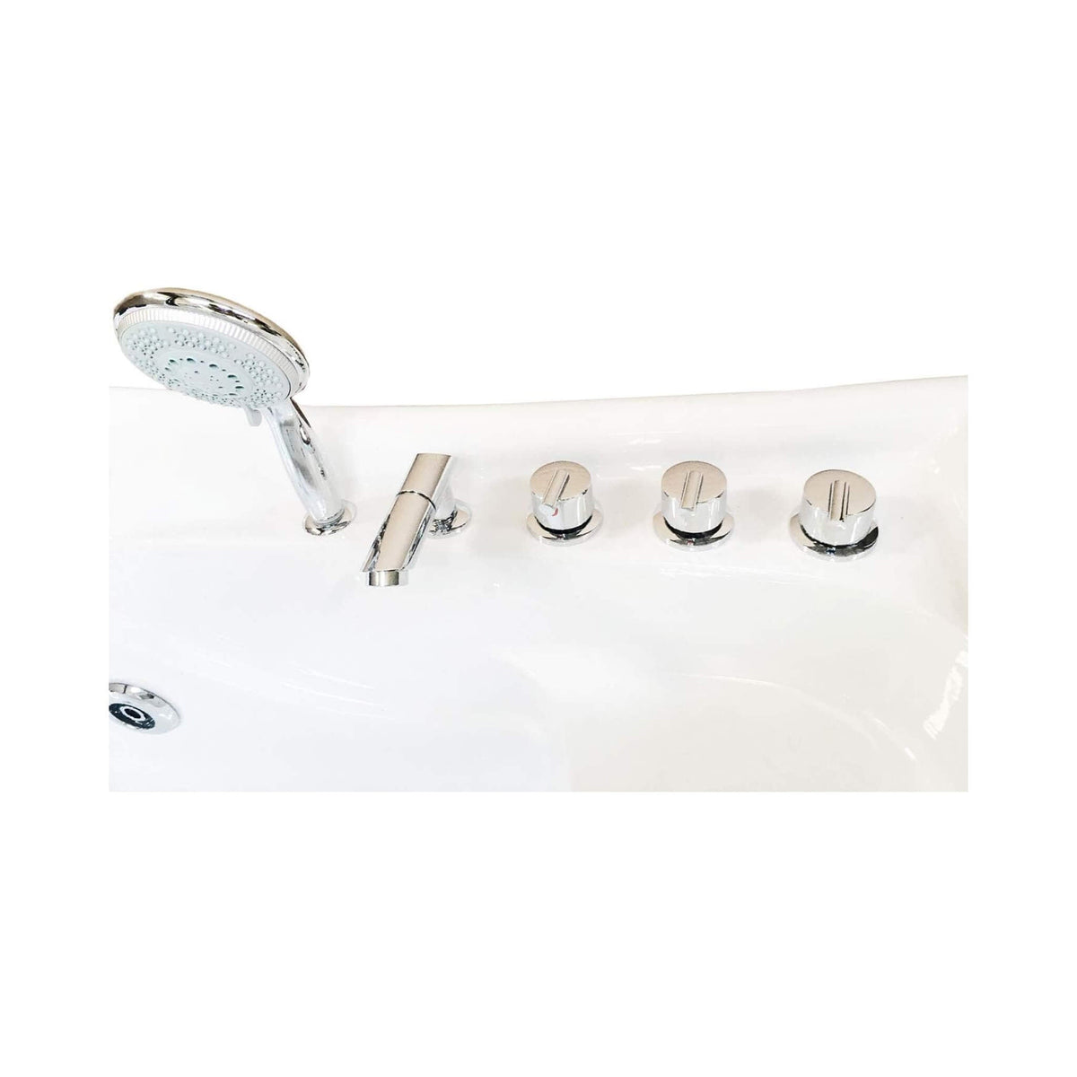 67-Inch 2-Person 16-Jet Hydromassage Bathtub