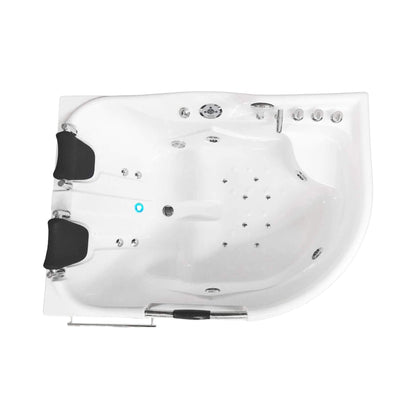 67-Inch 2-Person 16-Jet Hydromassage Bathtub