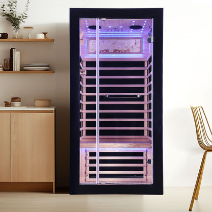 Hemlock Infrared Sauna with 7 Carbon Heating Panels