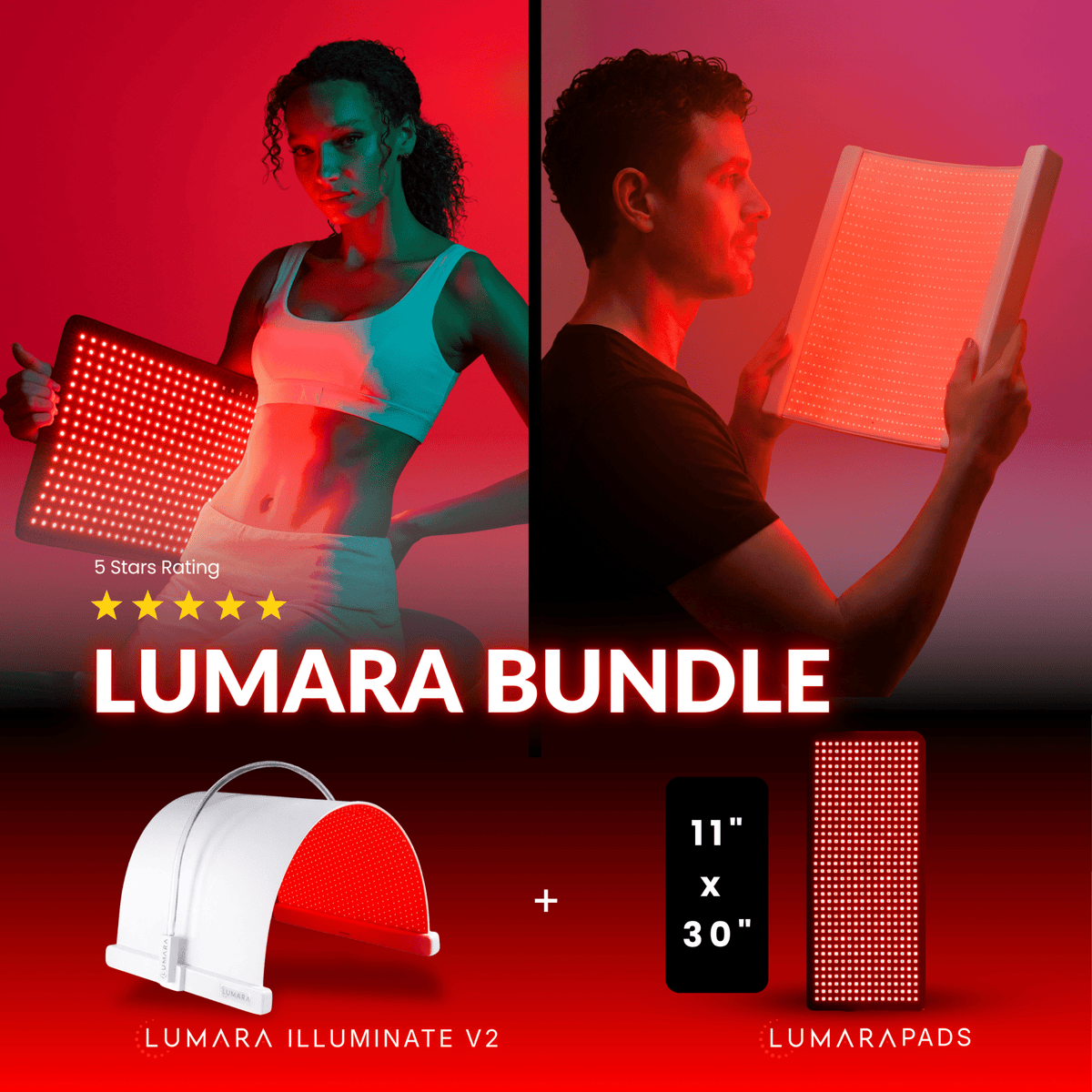 Lumara Illuminate Red V2 660nm LED Light Panel