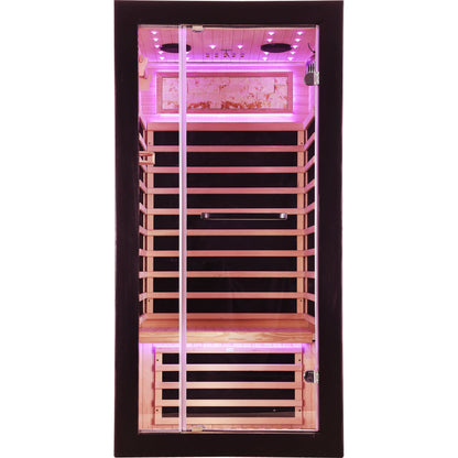 Hemlock Infrared Sauna with 7 Carbon Heating Panels