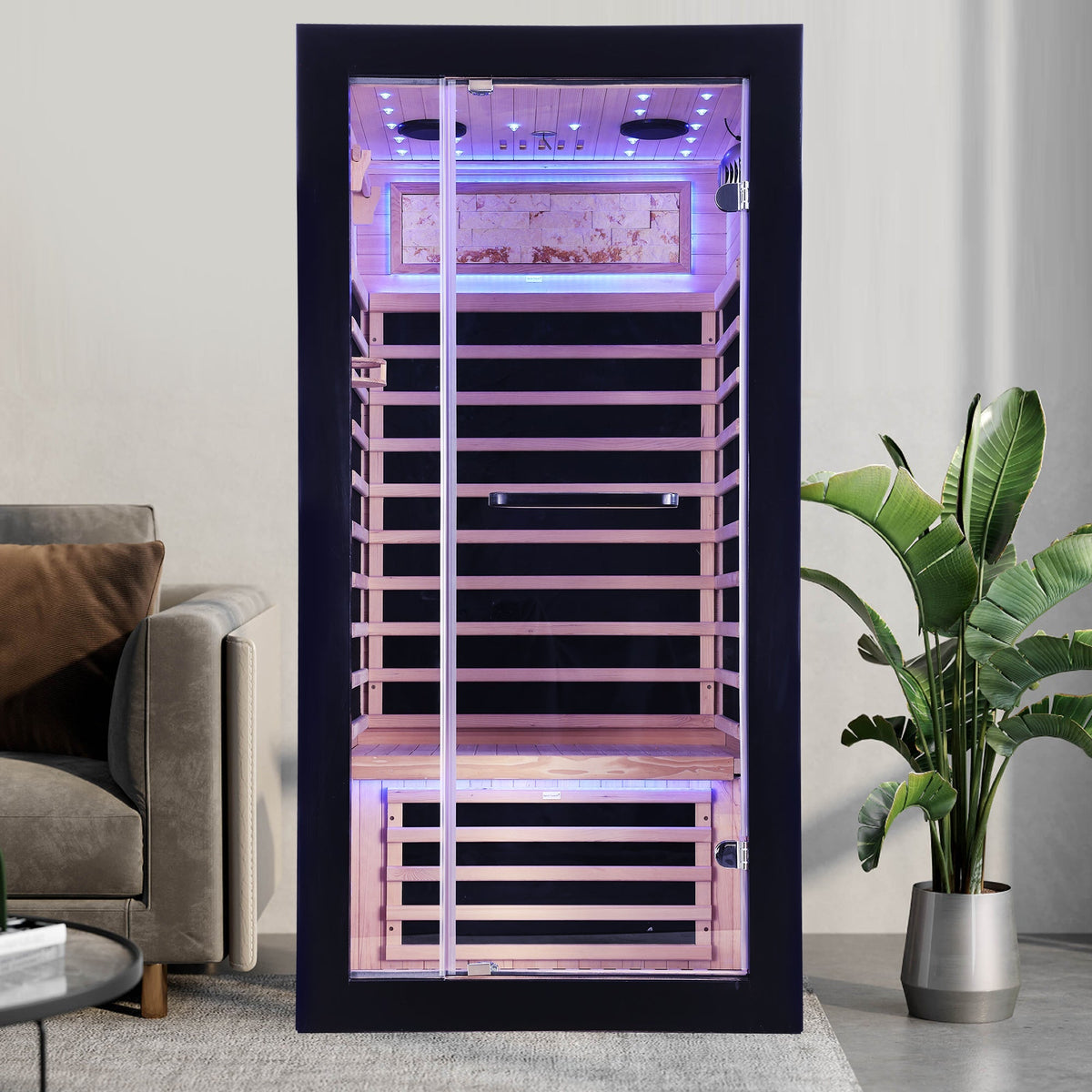 Hemlock Infrared Sauna with 7 Carbon Heating Panels