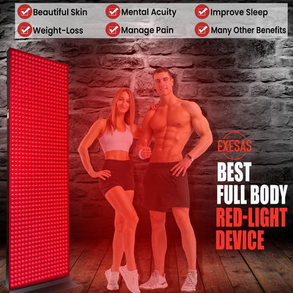 Full-Body Red and Near-Infrared LED Panel with Stand