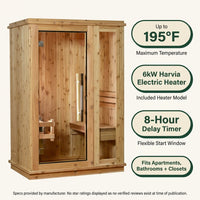 Logan 1 - Person Traditional Steam Sauna in Cedar — Results & Stats