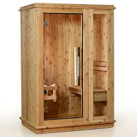 Logan 1 - Person Traditional Steam Sauna in Cedar — Studio Shot