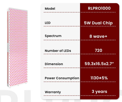 VitalGlow Apex Full-Body Red and Near-Infrared Light Panel