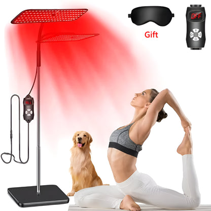 660Nm 850Nm LED Red Light Therapy Panel with Stand near Infrared Therapy Lamp Devices for Body Muscle Relax and Skin Care