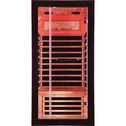 Hemlock Infrared Sauna with 7 Carbon Heating Panels