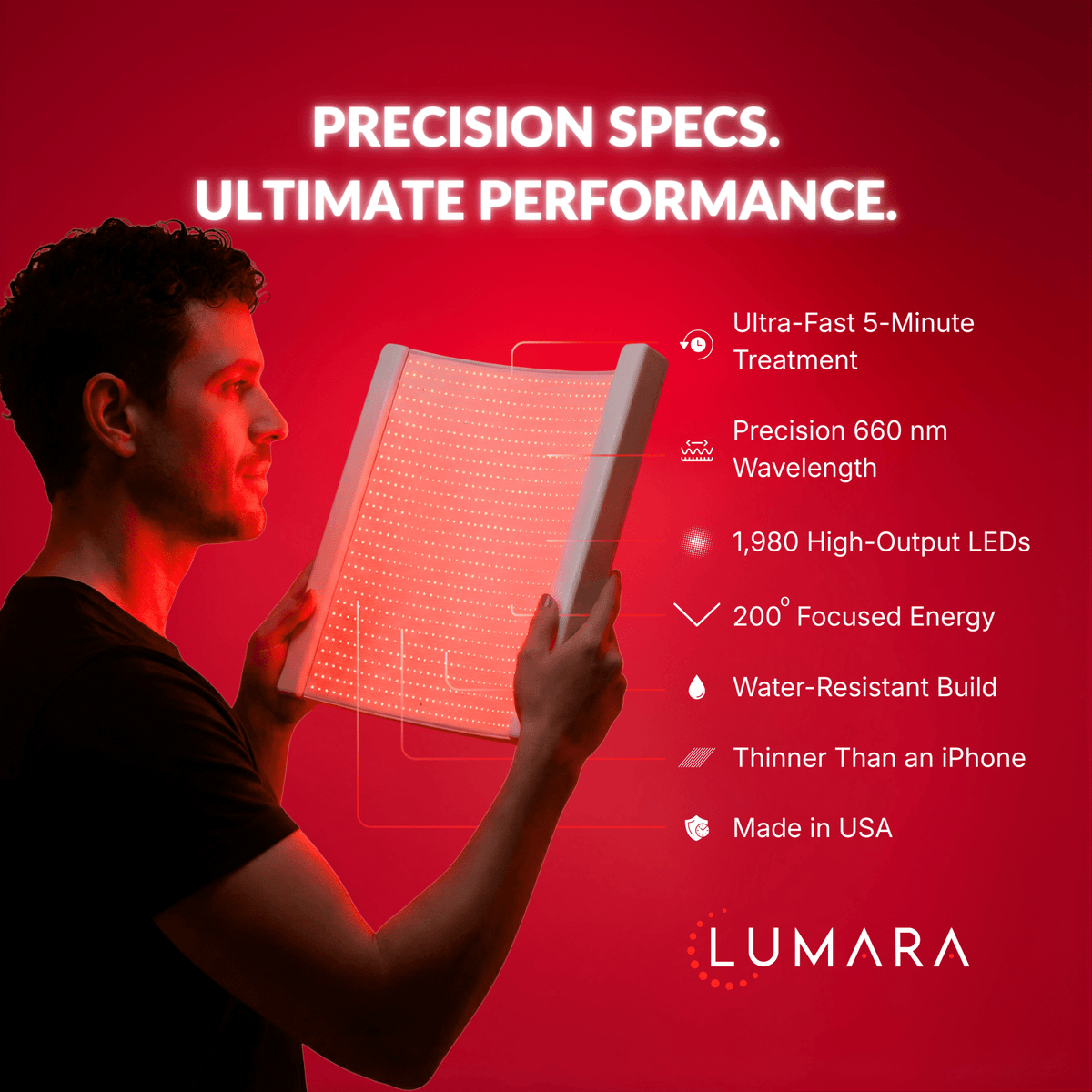 Lumara Illuminate Red V2 660nm LED Light Panel