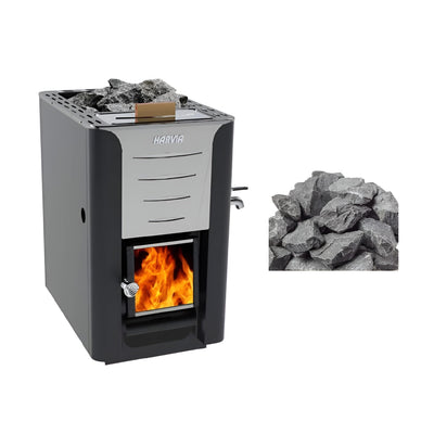 Harvia 20 ES Pro 24.1kW Wood Sauna Stove with Water Tank