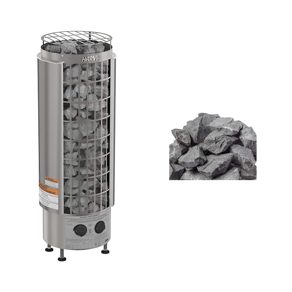 Harvia Cilindro PC Stainless Steel Pillar Sauna Heater
