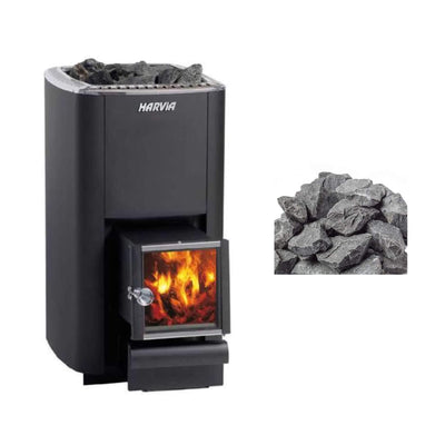 Harvia M3 SL 16.5kW Through-Wall Wood Sauna Stove